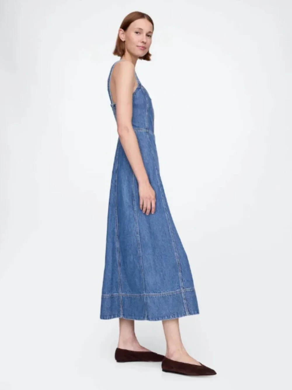 Gap UltraSoft Denim Maxi Dress - Picture 3 of 4